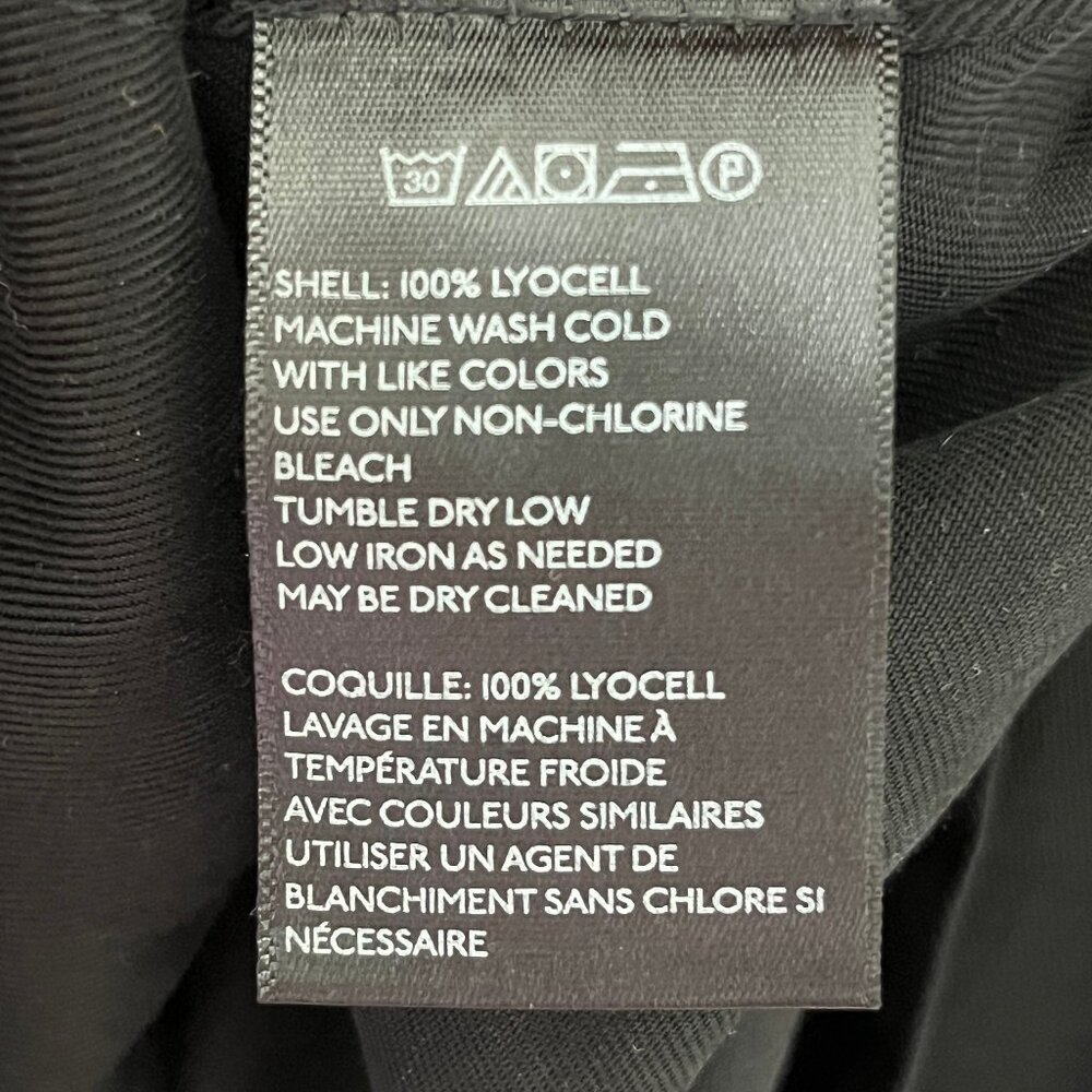 Silence + Noise Camille Washed Long Trench Vest in Black, size M - Picture 7 of 7
